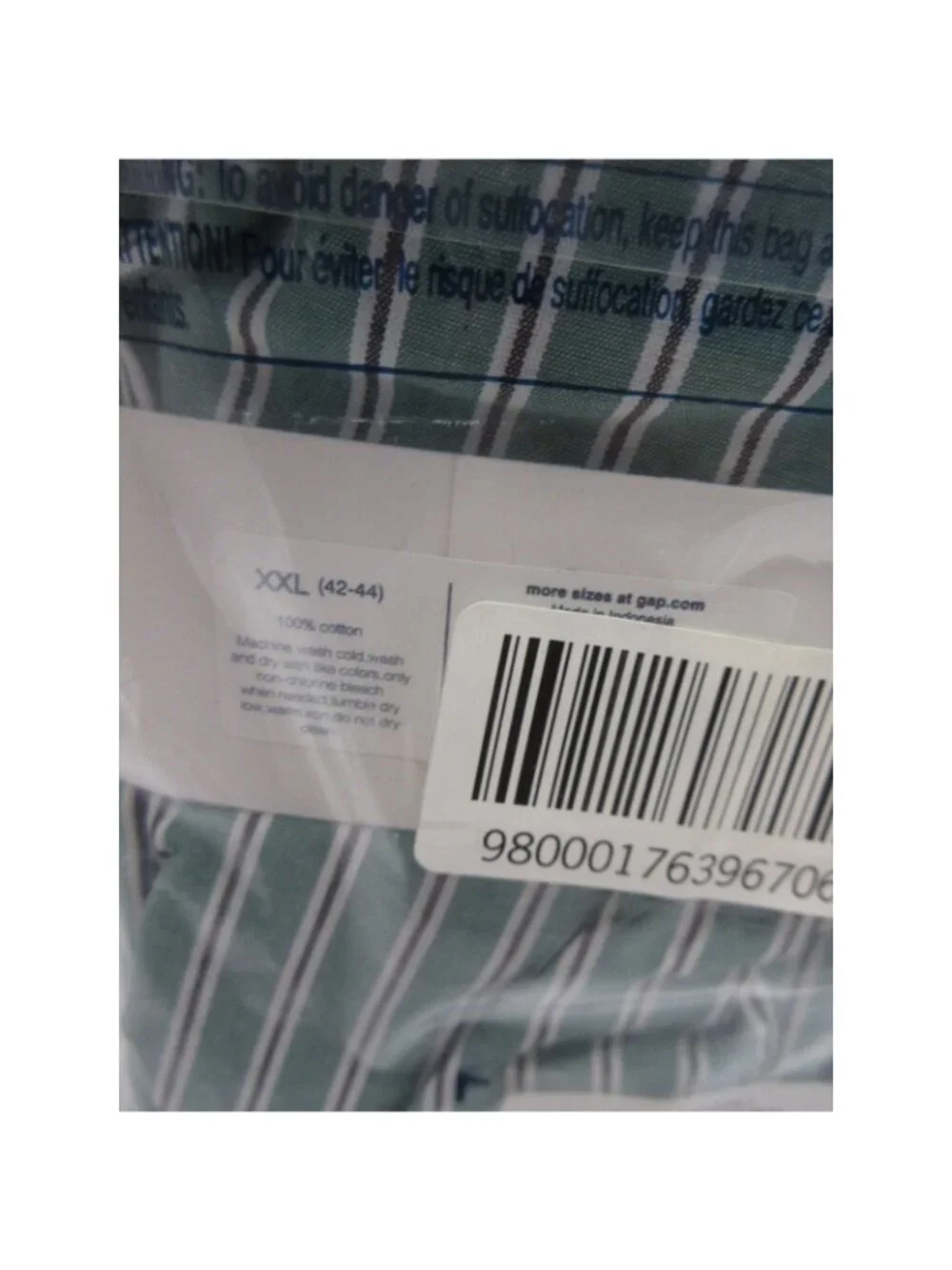 VTG Gap Underwear XXL Boxer Shorts Striped Classic Y2K Deadstock NEW